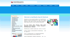 Desktop Screenshot of manibhadradyes.com