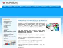 Tablet Screenshot of manibhadradyes.com